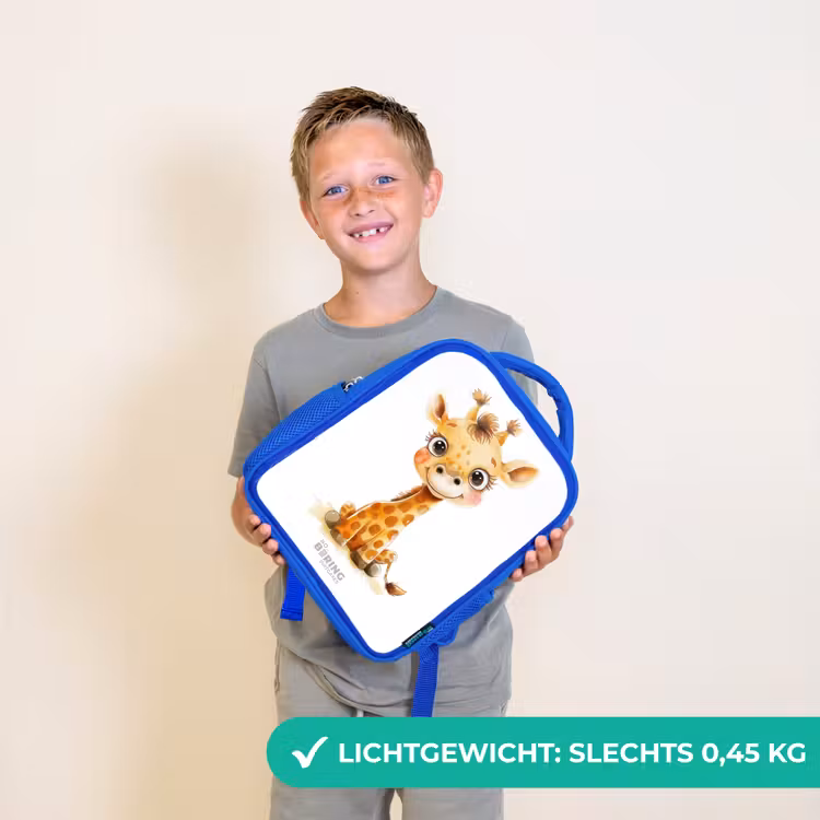 Kinderrugzak - Blauw - Baby giraffe — 2