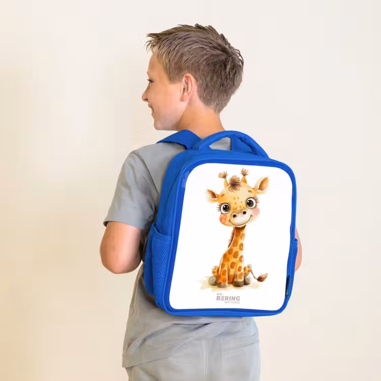 Kinderrugzak - Blauw - Baby giraffe — 3