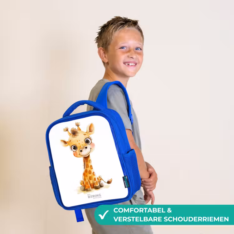 Kinderrugzak - Blauw - Baby giraffe — 4