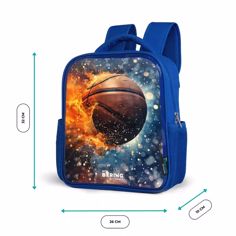 Kinderrugzak - Blauw - Bruisende basketbal — 6