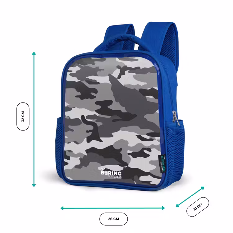 Kinderrugzak - Blauw - Camogrijs — 6