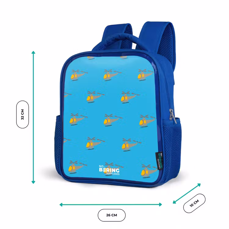 Kinderrugzak - Blauw - Helikopter heibel — 6