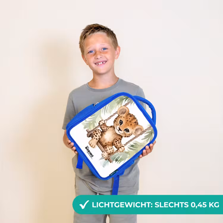Kinderrugzak - Blauw - Levi luipaard — 2