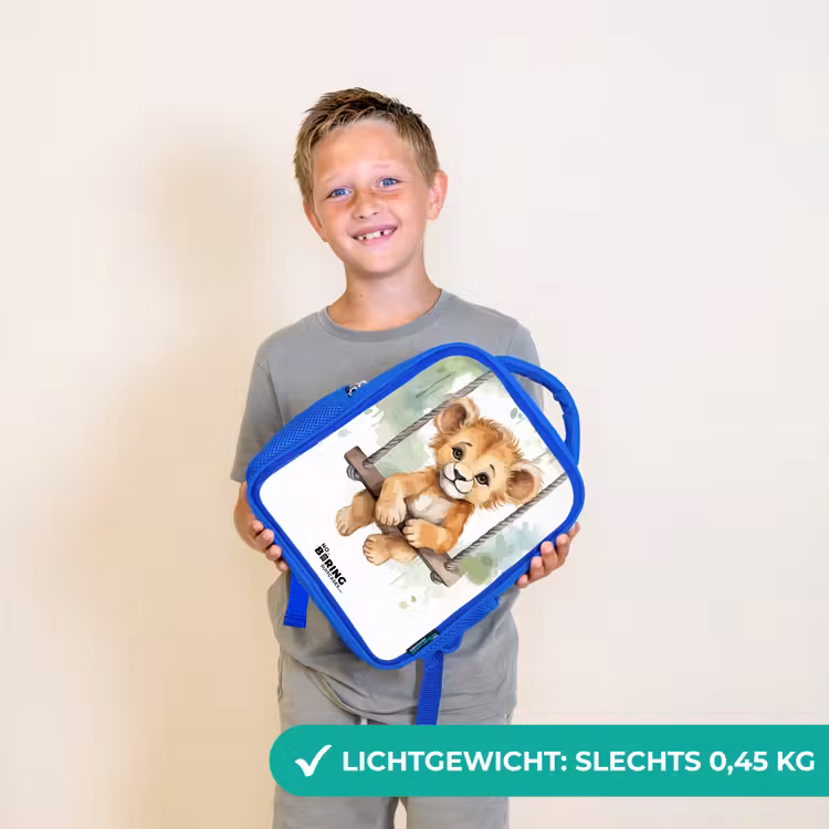 Kinderrugzak - Blauw - Lucas leeuw — 2