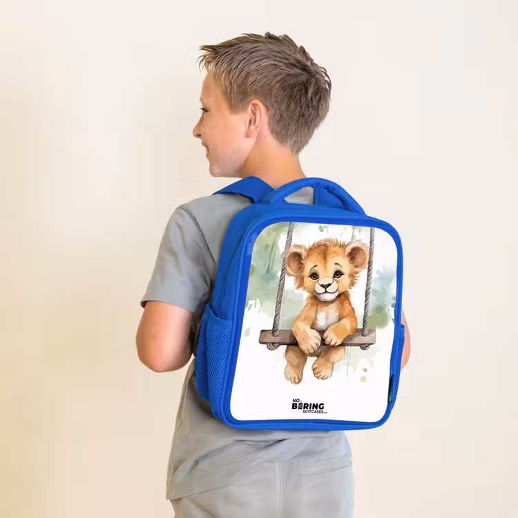 Kinderrugzak - Blauw - Lucas leeuw — 3