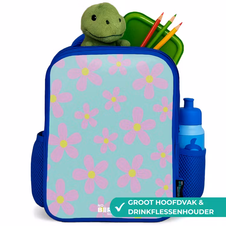 Kinderrugzak - Blauw - Madeliefjesmania mint — 5