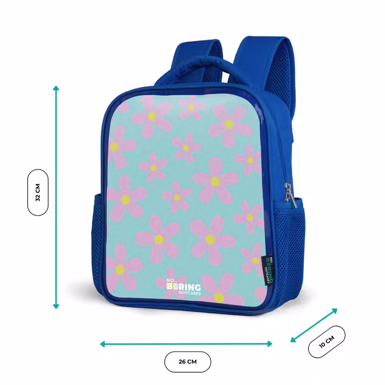 Kinderrugzak - Blauw - Madeliefjesmania mint — 6