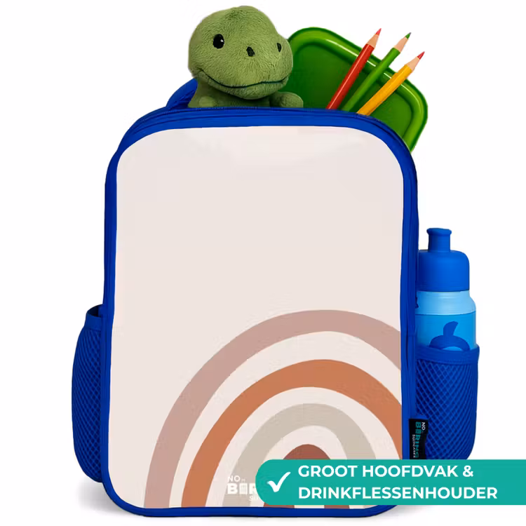 Kinderrugzak - Blauw - Ruwe regenboog naturel — 5