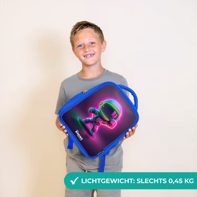 Kinderrugzak - Blauw - Space karate neon — 2