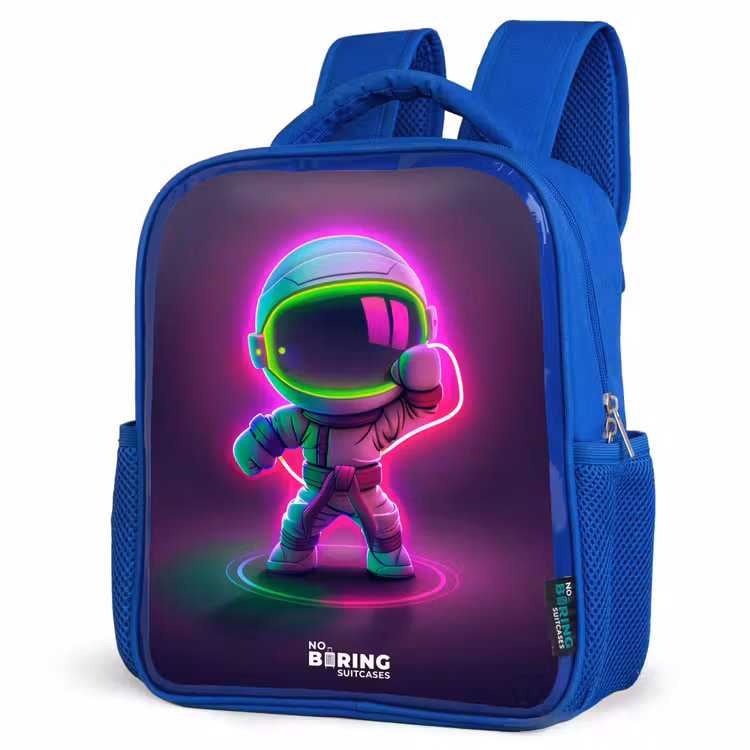 Kinderrugzak - Blauw - Space karate neon — 9