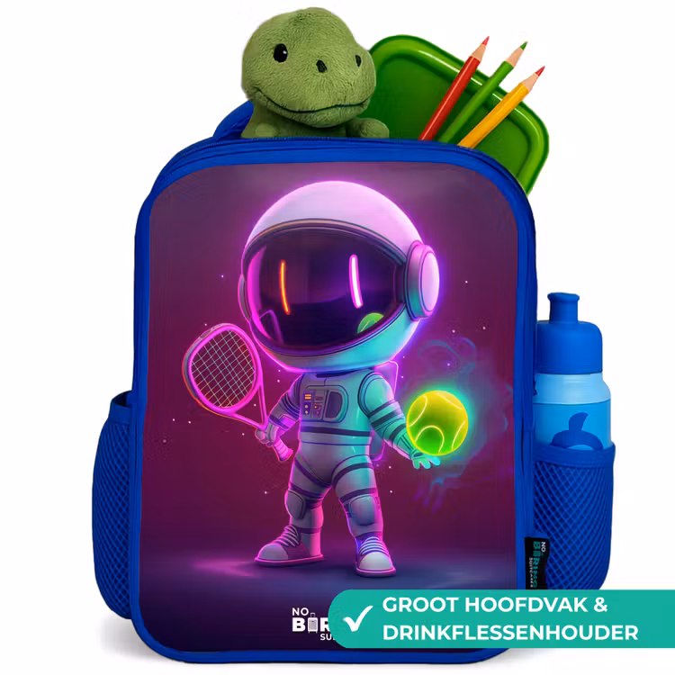 Kinderrugzak - Blauw - Space tennis — 5