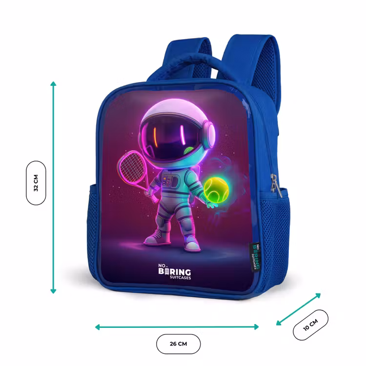 Kinderrugzak - Blauw - Space tennis — 6