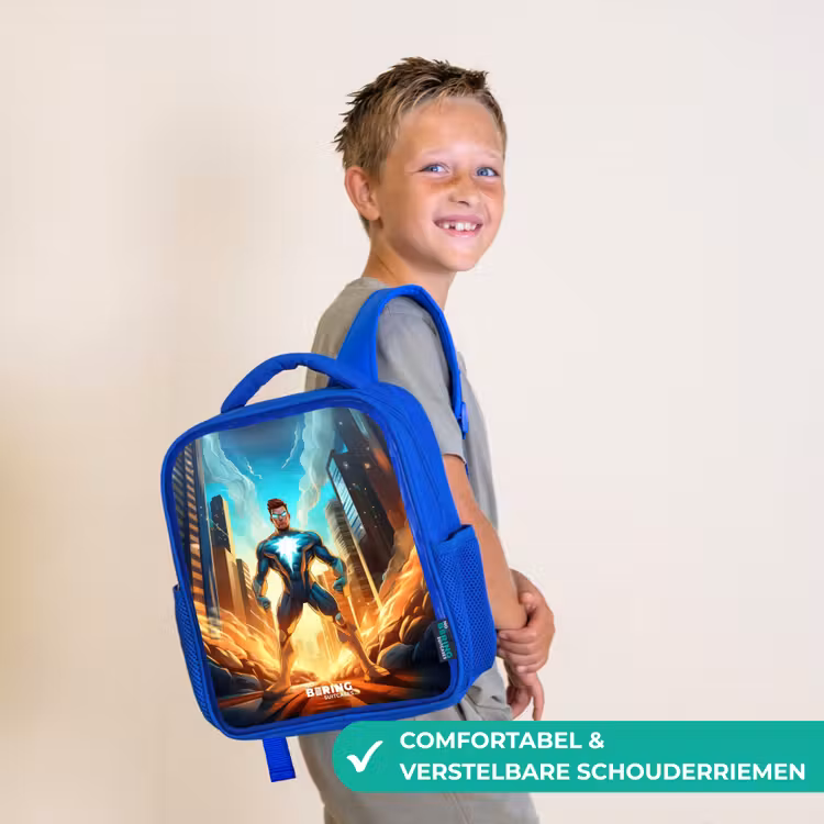 Kinderrugzak - Blauw - City superhero — 4