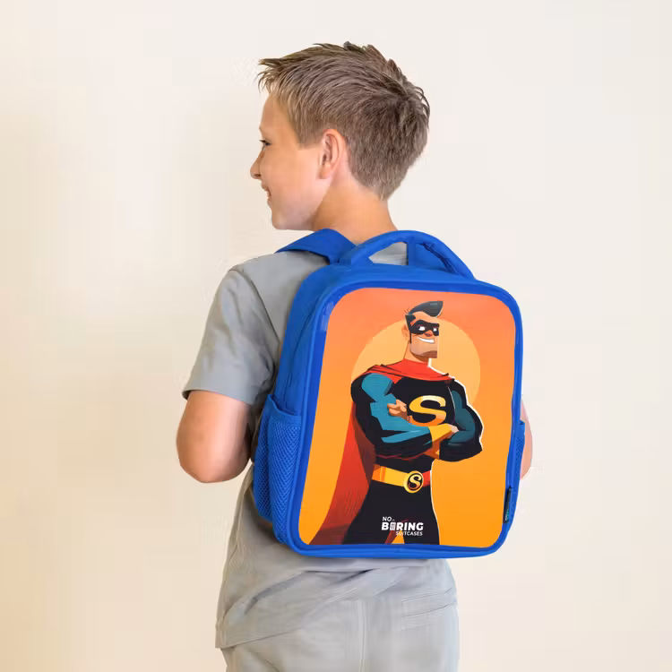 Kinderrugzak - Blauw - Sunny superhero — 3