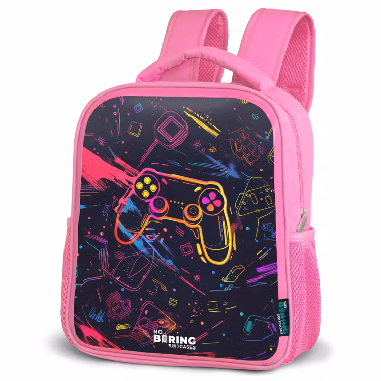 Kinderrugzak - Roze - Gamerwereld in neonstijl — 6