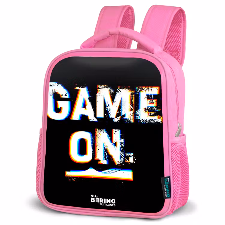 Kinderrugzak - Roze - Game on in zwart wit — 6