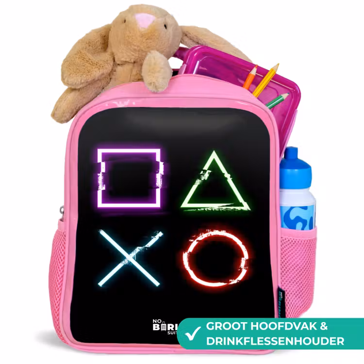 Kinderrugzak - Roze - Knoppen van een gameconsole — 2