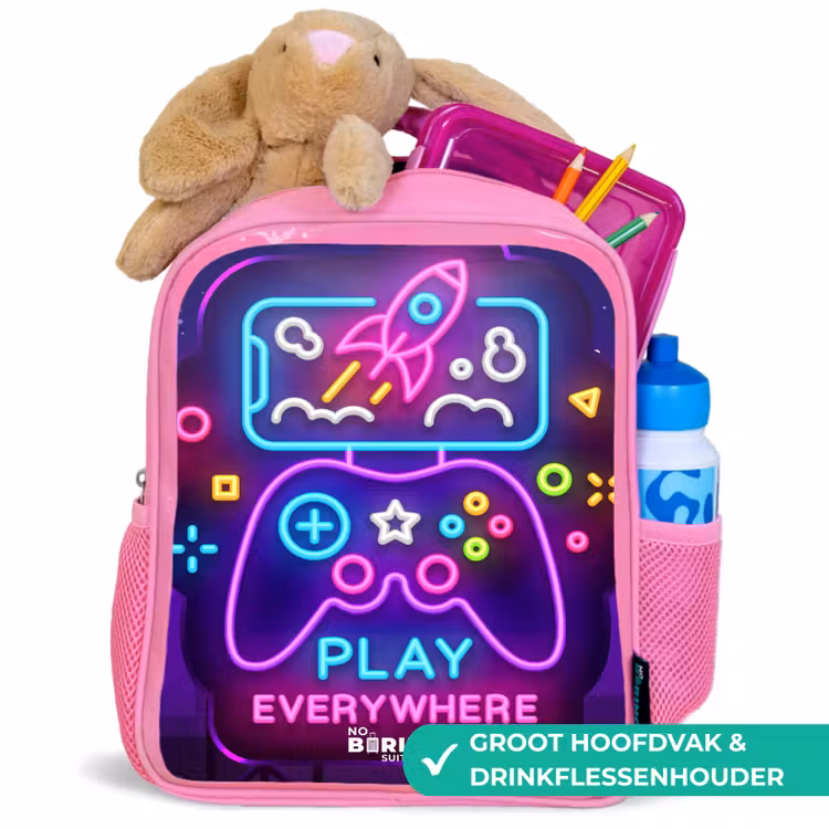 Kinderrugzak - Roze - Neonbord met controller — 2