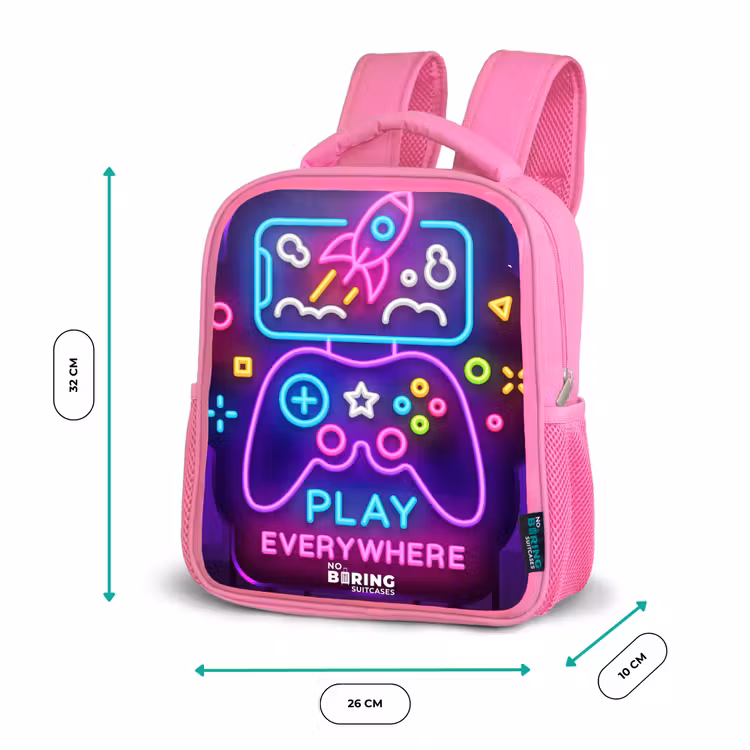 Kinderrugzak - Roze - Neonbord met controller — 3