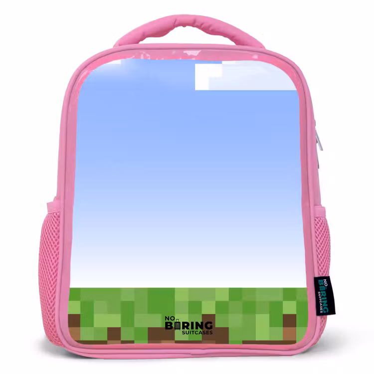 Kinderrugzak - Roze - Pixel wereld — 1