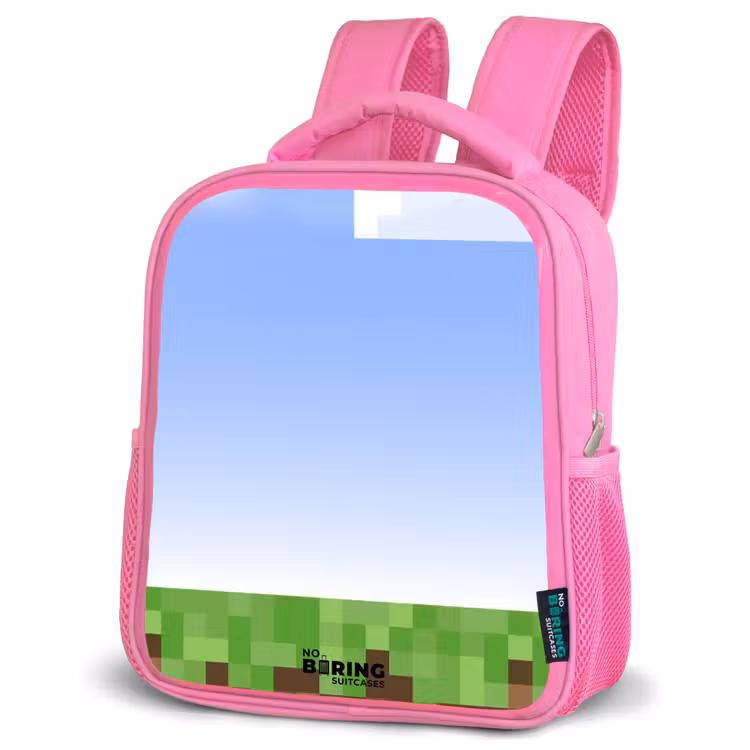 Kinderrugzak - Roze - Pixel wereld — 6