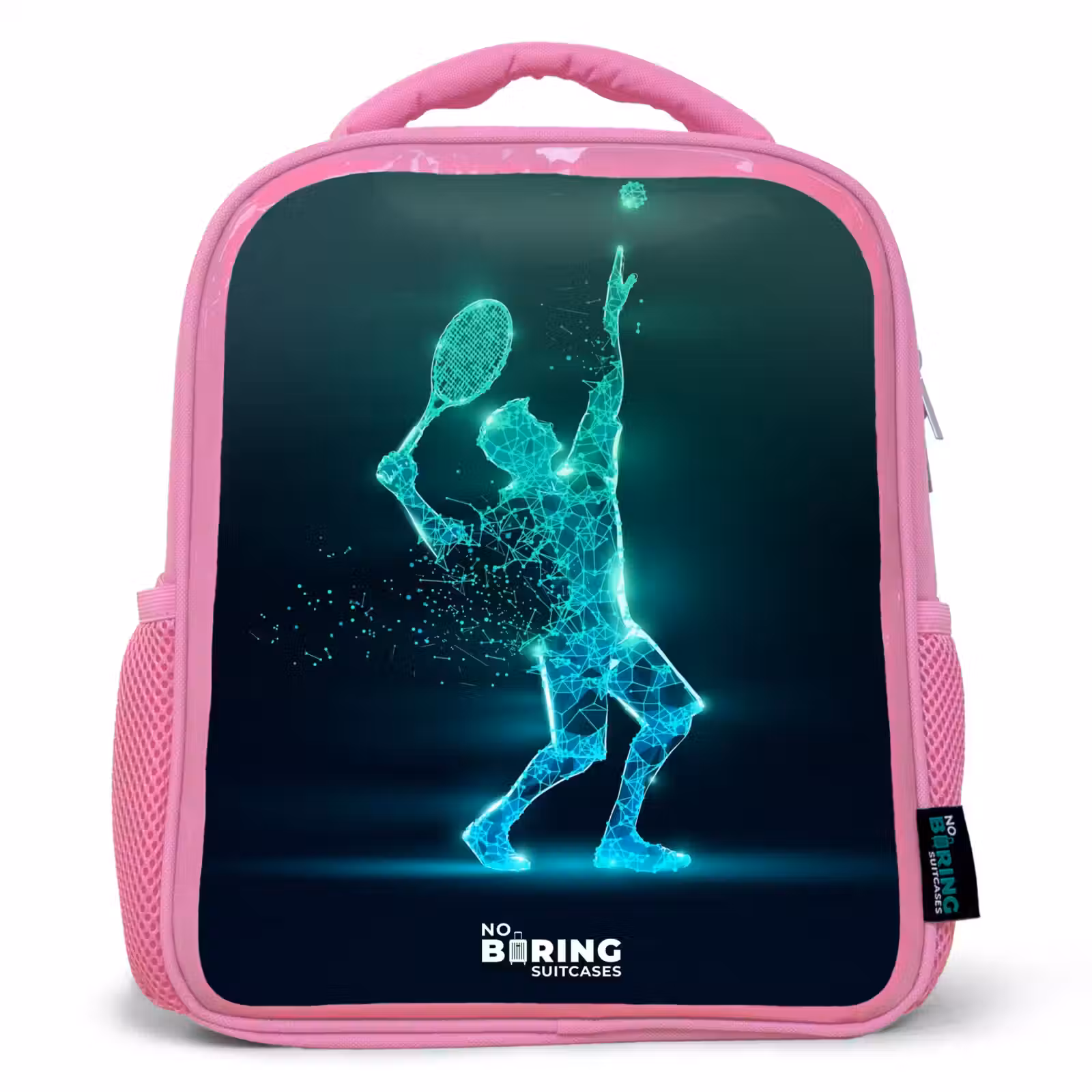 Kinderrugzak - Roze - Digitale tennisspeler in futuristische stijl — 1