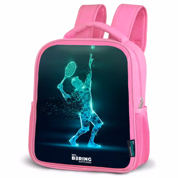 Kinderrugzak - Roze - Digitale tennisspeler in futuristische stijl — 6