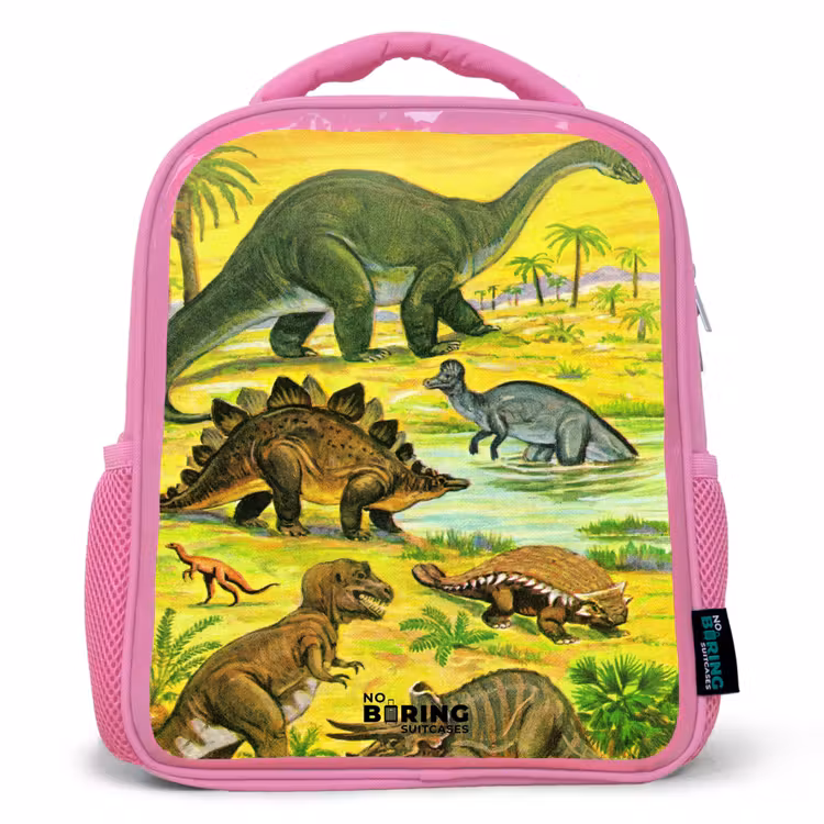 Kinderrugzak - Roze - Dino's bij het water — 1