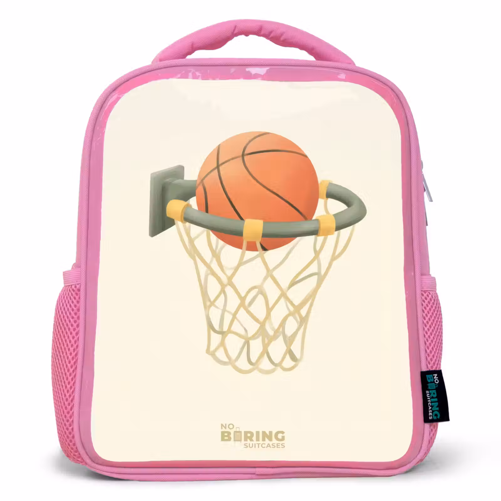 Kinderrugzak - Roze - Basketbal in neutrale kleuren — 1
