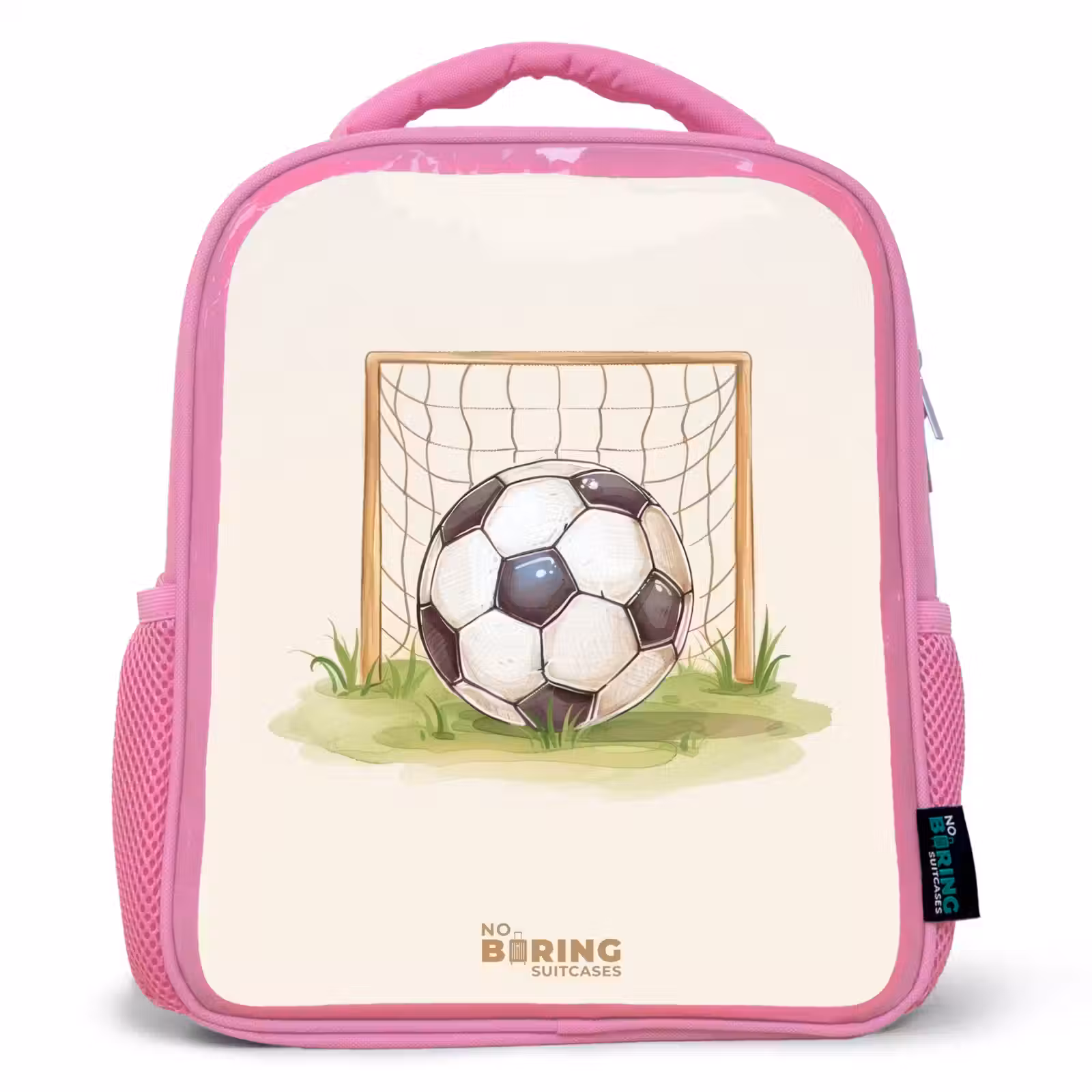 Kinderrugzak - Roze - Voetbal in een goal — 1