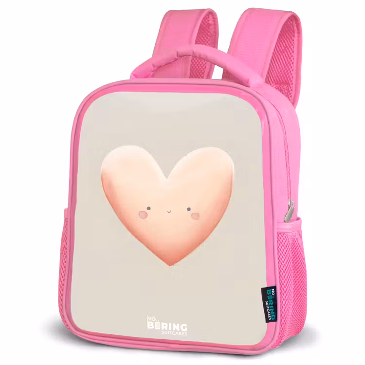 Kinderrugzak - Roze - Hart in pastel kleuren — 6