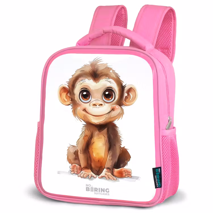 Kinderrugzak - Roze - Baby aap — 6