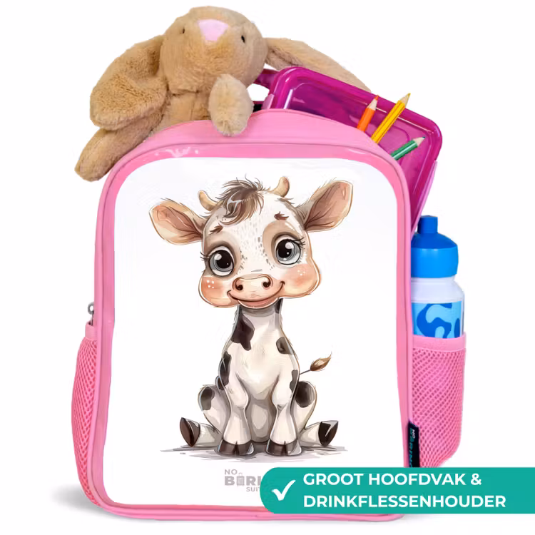 Kinderrugzak - Roze - Baby koe — 2