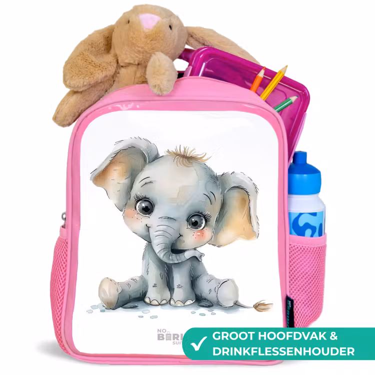 Kinderrugzak - Roze - Baby olifant — 2