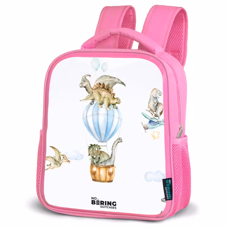 Kinderrugzak - Roze - Dwalende dino's — 6