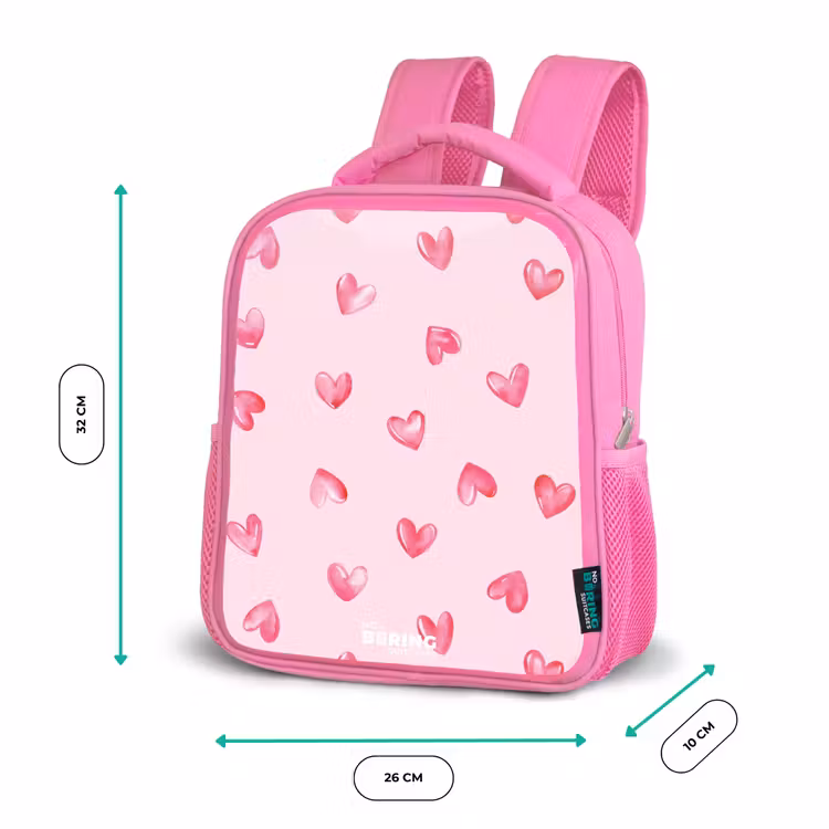 Kinderrugzak - Roze - Roze hartjes — 3