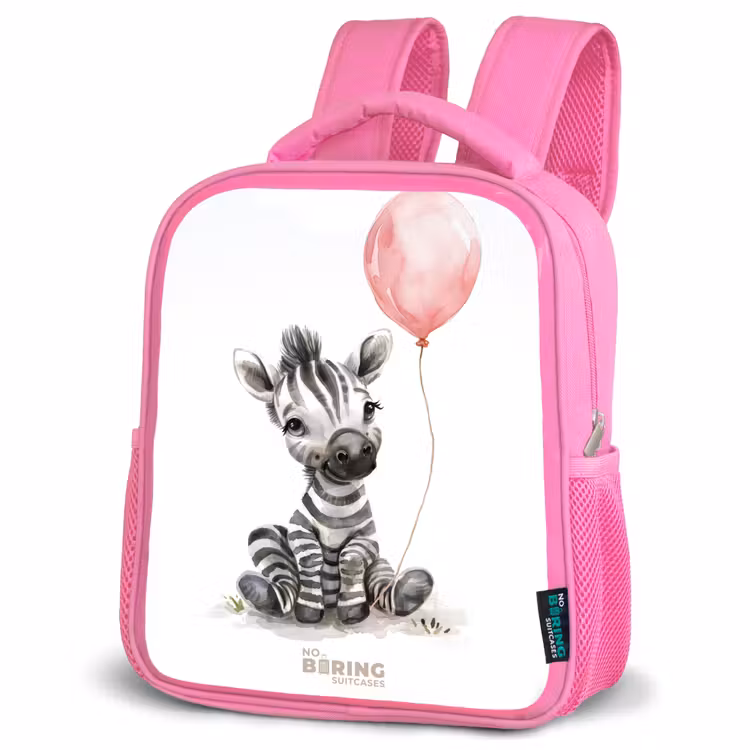 Kinderrugzak - Roze - Zebra met roze ballon — 6