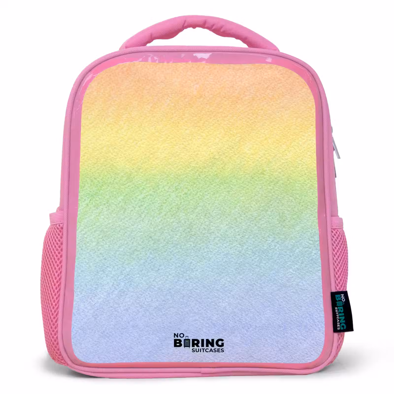 Kinderrugzak - Roze - Pastel regenboog van krijt — 1
