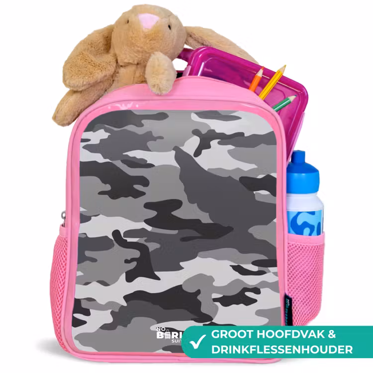 Kinderrugzak - Roze - Camogrijs — 2