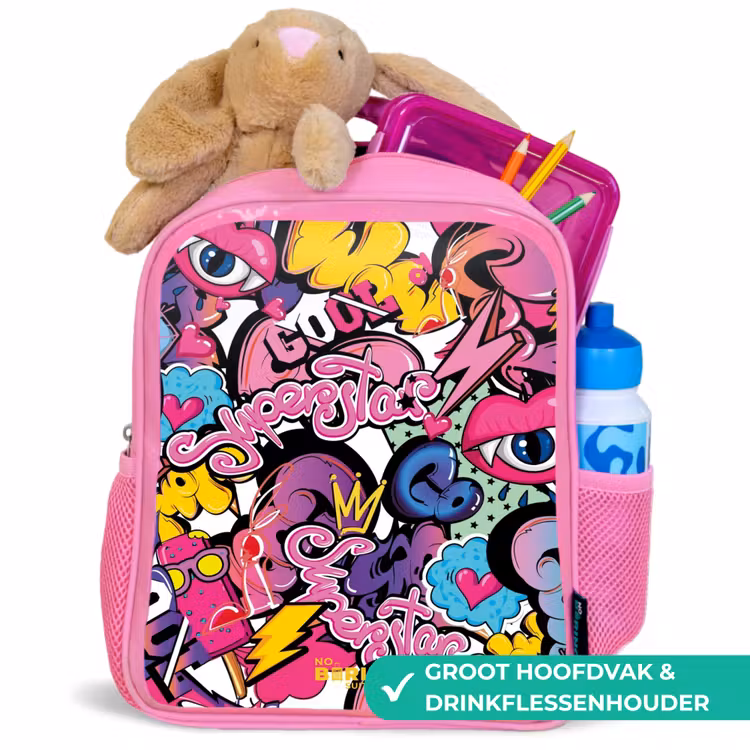 Kinderrugzak - Roze - Girly graffiti — 2