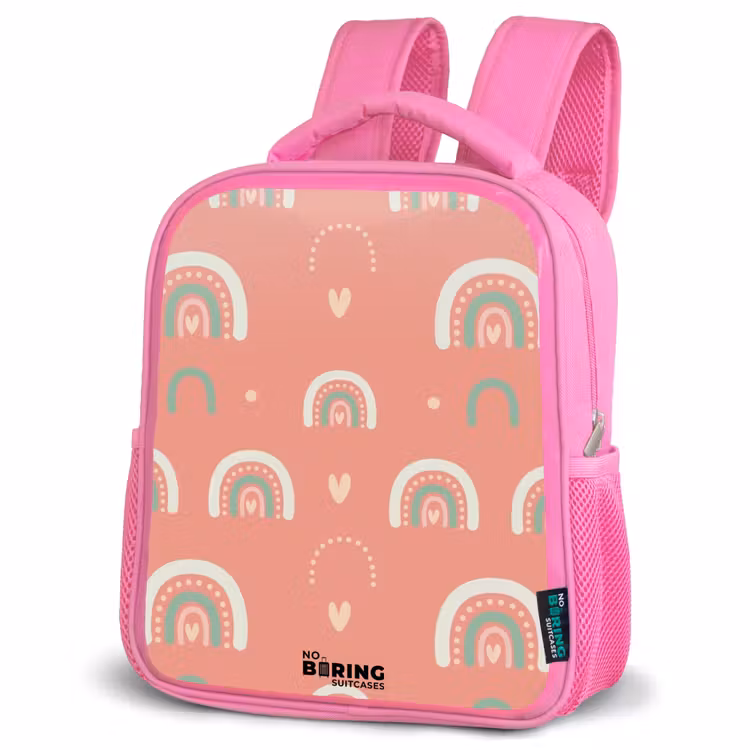 Kinderrugzak - Roze - Koraal kleurenbogen — 6