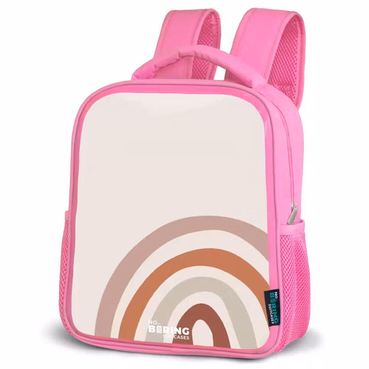 Kinderrugzak - Roze - Ruwe regenboog naturel — 6