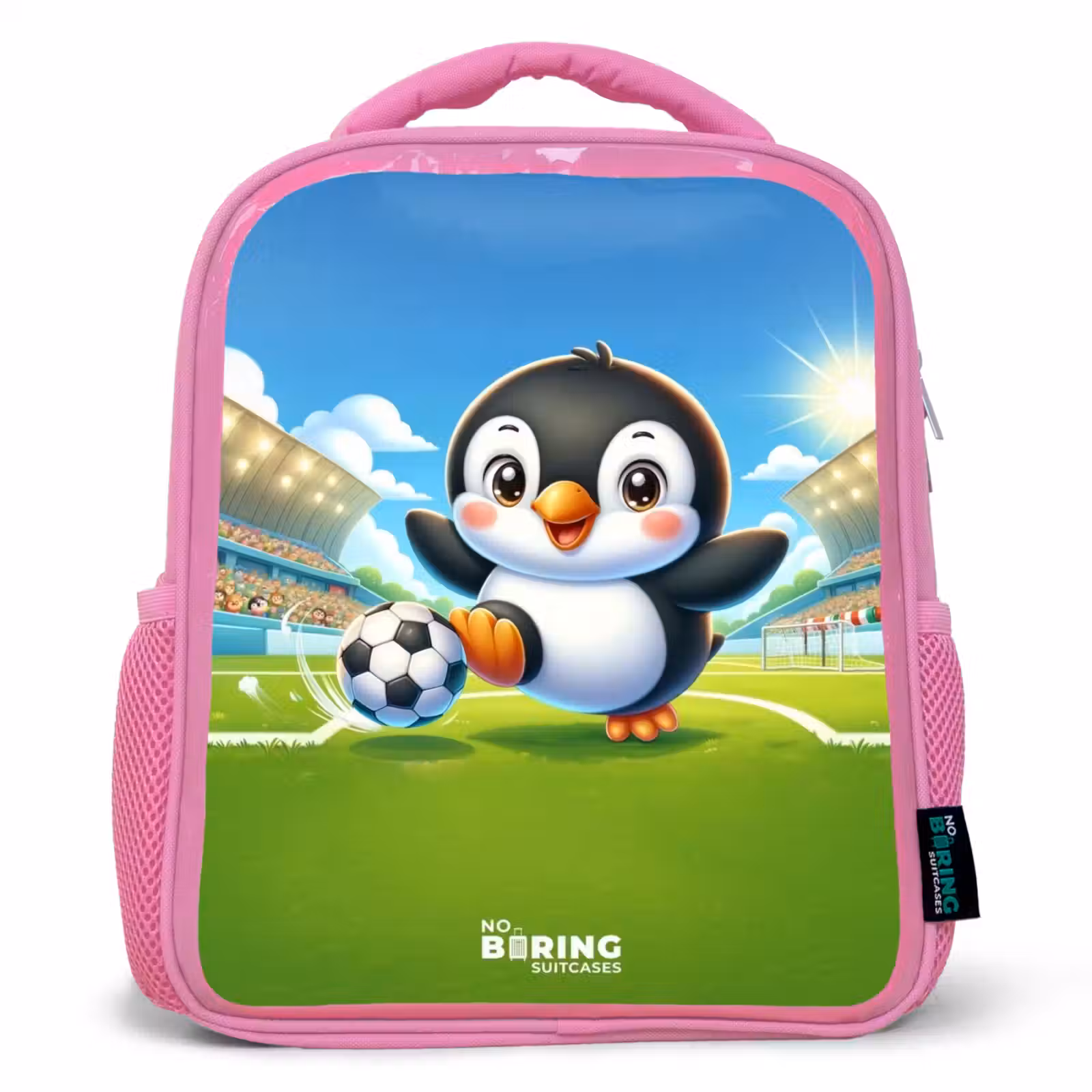 Kinderrugzak - Roze - Penalty pinguïn — 1