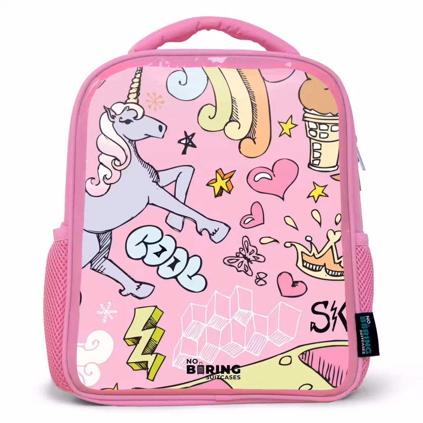 Kinderrugzak - Roze - Unicorn doodles — 1