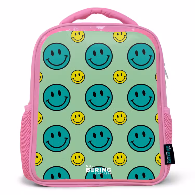 Kinderrugzak - Roze - All smiles groen — 1