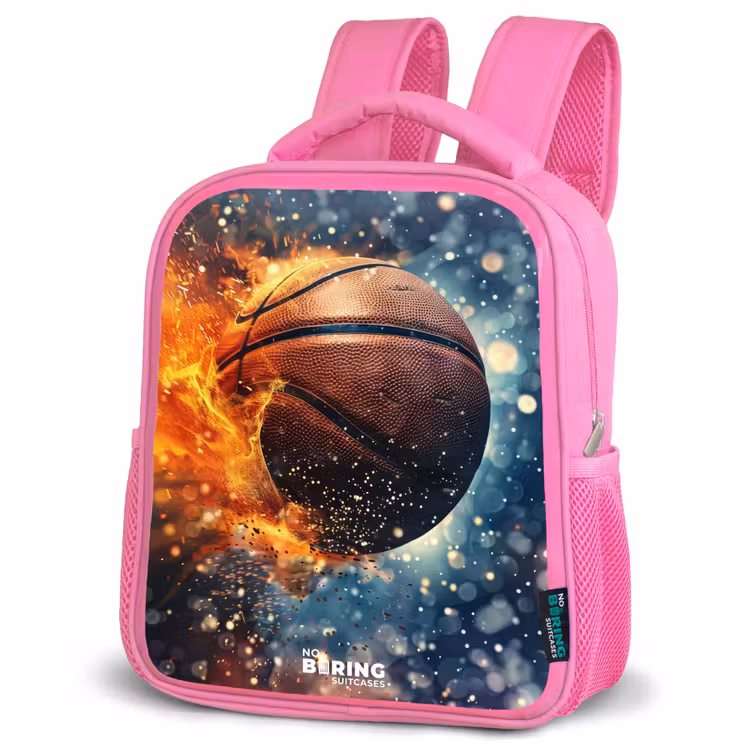 Kinderrugzak - Roze - Bruisende basketbal — 6