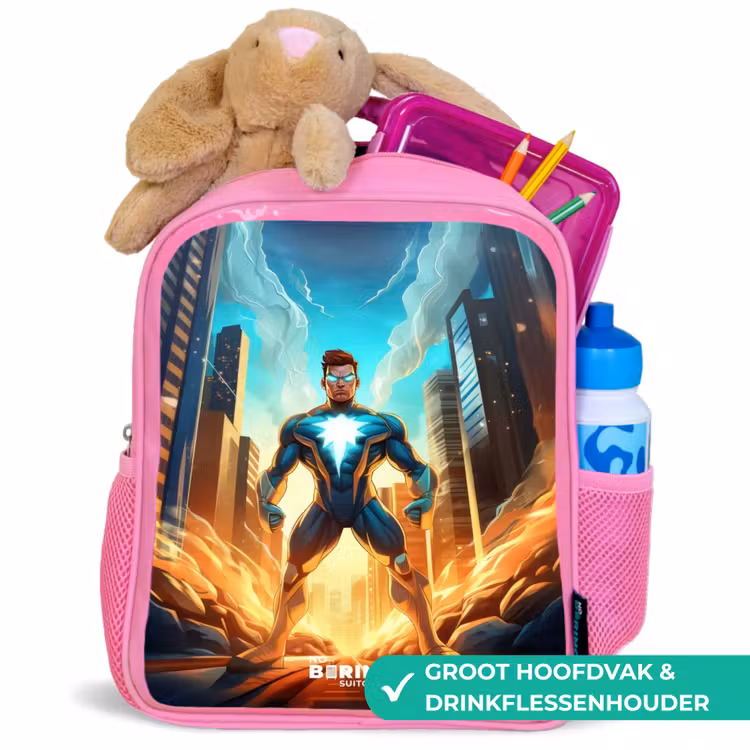 Kinderrugzak - Roze - City superhero — 2