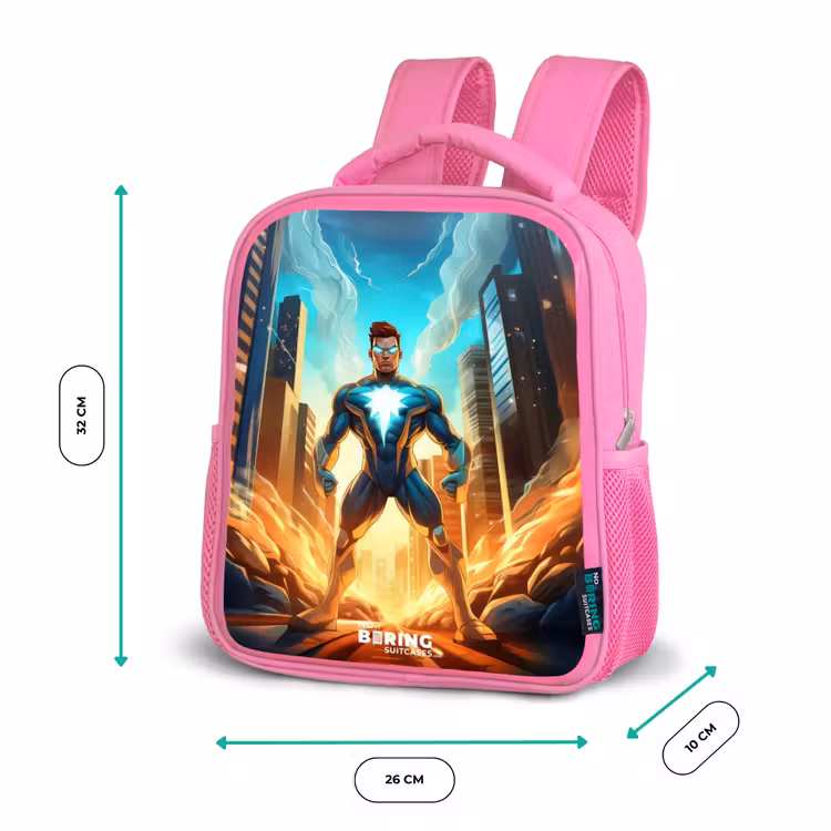 Kinderrugzak - Roze - City superhero — 3