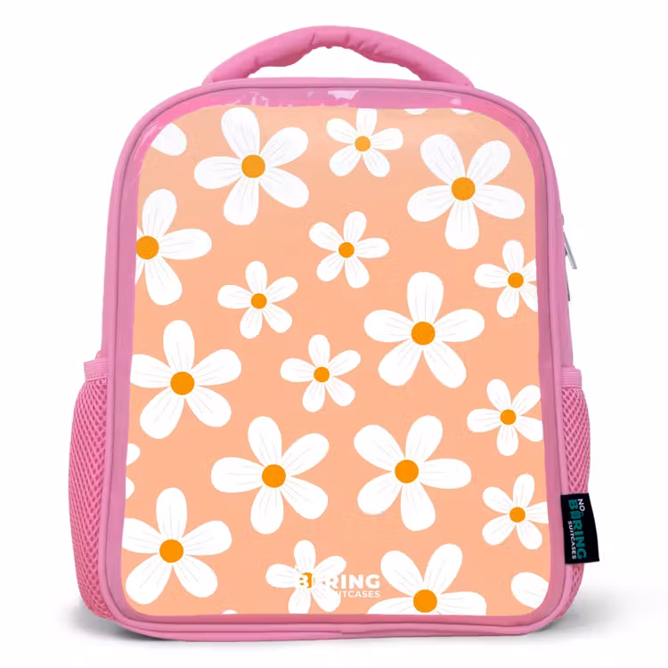 Kinderrugzak - Roze - Madeliefjesmania perzik — 1