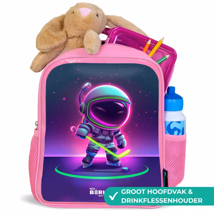 Kinderrugzak - Roze - Space hockey — 2